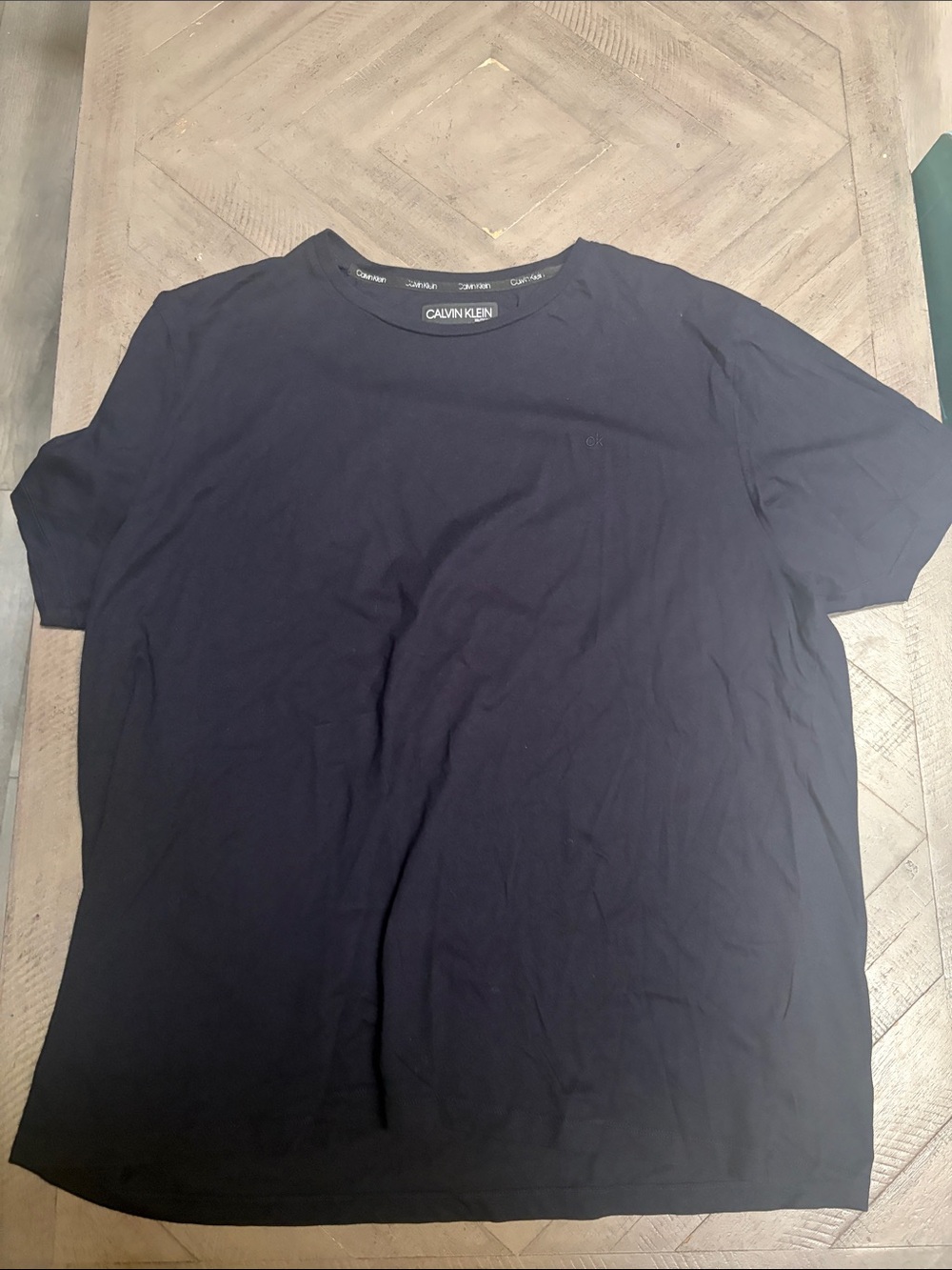 Calvin Klein Men’s Short Sleeve Crew Tee in Black